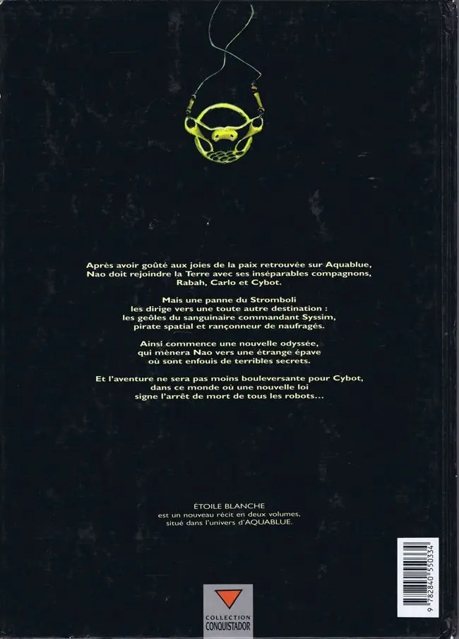 Verso de l'album Aquablue Tome 6 Étoile blanche - Première partie