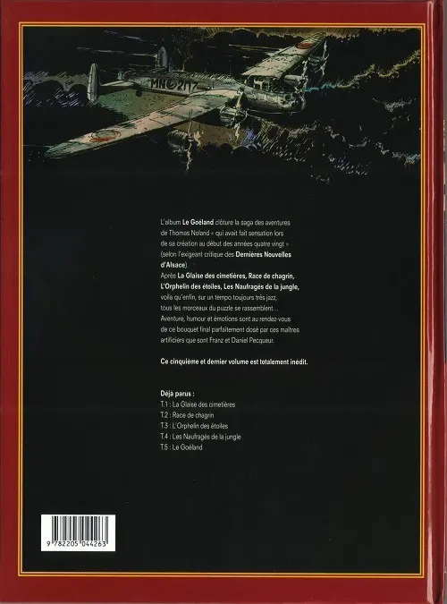Verso de l'album Thomas Noland Tome 5 Le goéland