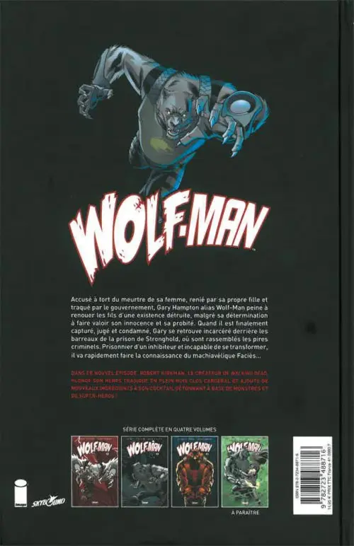 Verso de l'album Wolf-man Tome 3