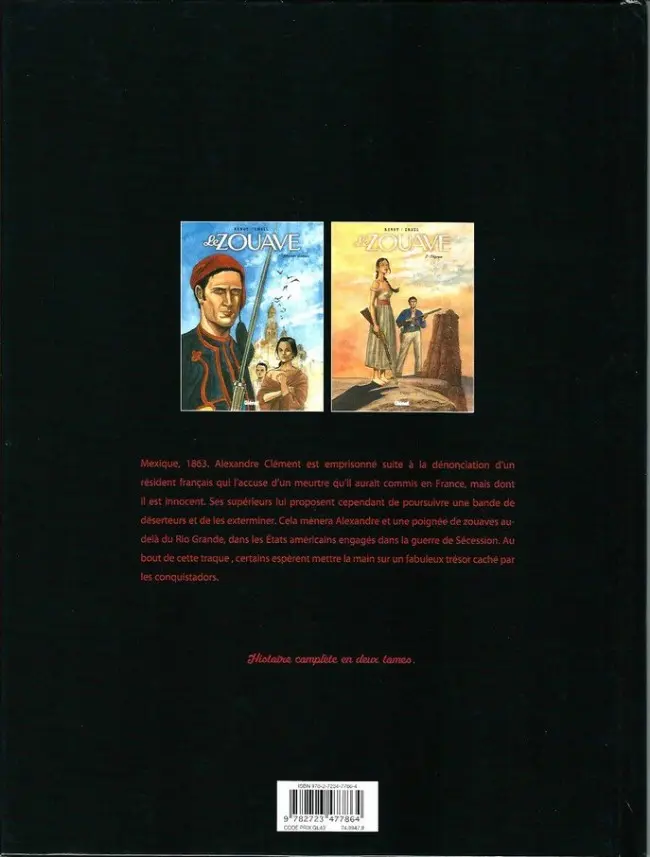 Verso de l'album Le Zouave Tome 2 Olympe