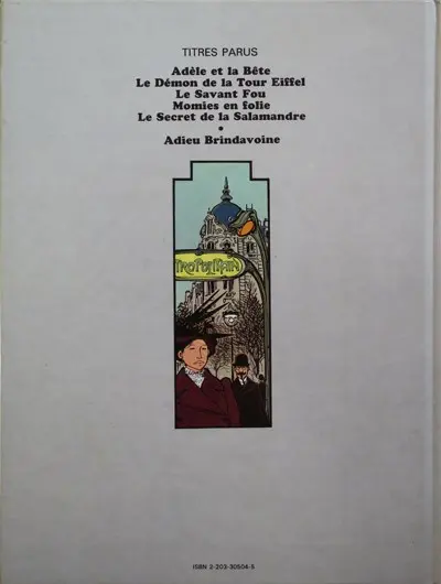 Verso de l'album Les Aventures Extraordinaires d'Adèle Blanc-Sec Tome 4 Momies en Folie