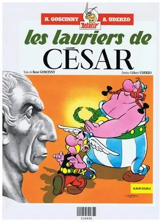 Verso de l'album Astérix Tomes 17 et 18 Le domaine des dieux / les lauriers de César