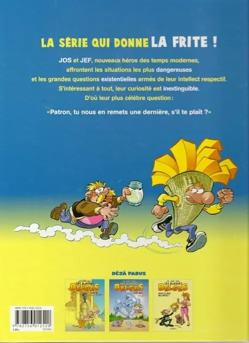 Verso de l'album Les Blagues belges Tome 1 Tome une fois !