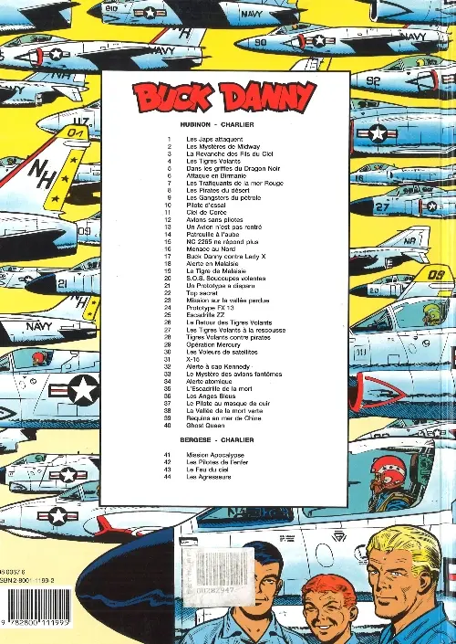 Verso de l'album Buck Danny Tome 3 La revanche des fils du ciel