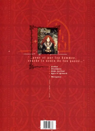 Verso de l'album Complainte des Landes perdues Les Chevaliers du Pardon Tome 1 Moriganes