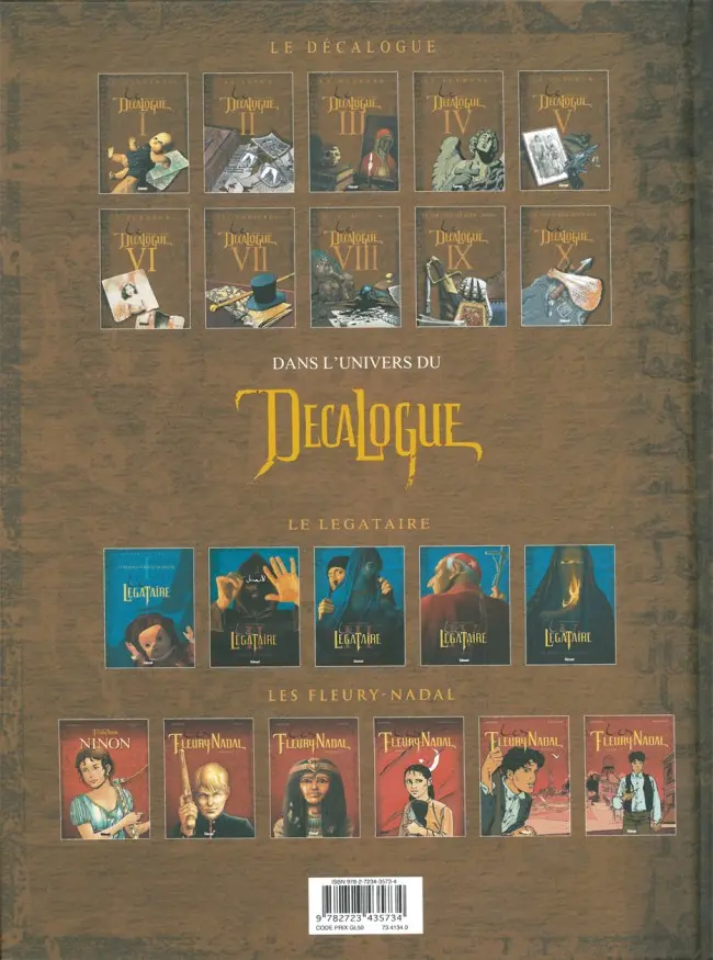 Verso de l'album Le Décalogue Tome 10 La dernière sourate