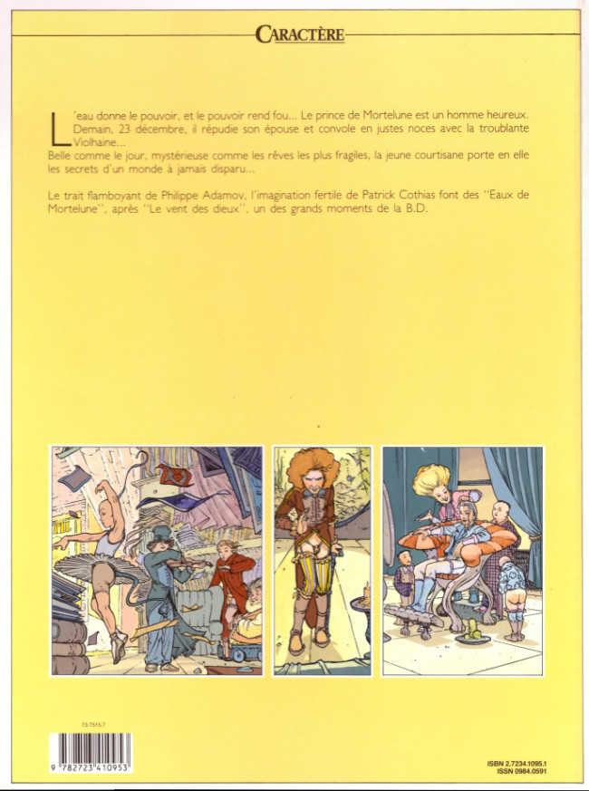 Verso de l'album Les eaux de Mortelune Tome 3 Le prince et la poupée