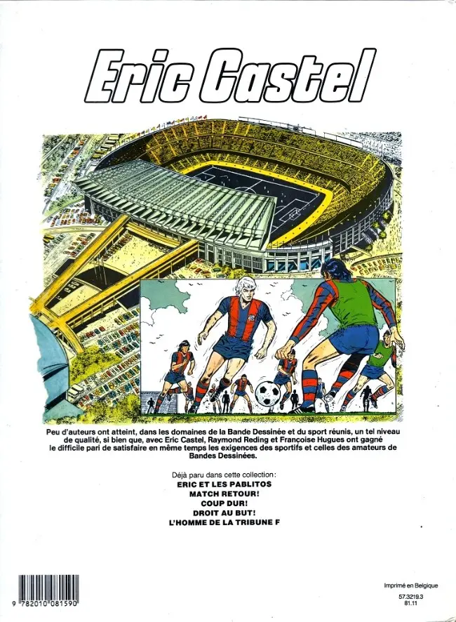 Verso de l'album Eric Castel Tome 5 L'homme de la tribune F