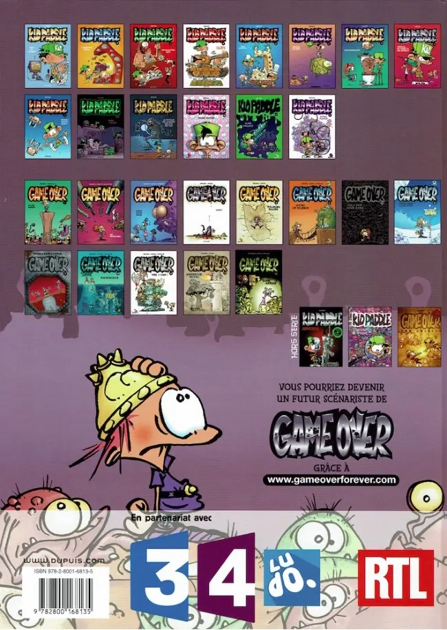 Verso de l'album Game over Tome 1 Blork Raider