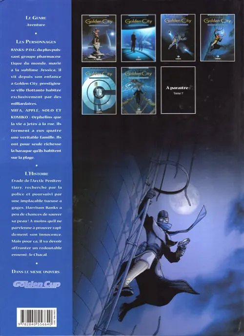 Verso de l'album Golden City Tome 4 Goldy