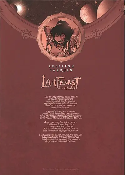 Verso de l'album Lanfeust des Étoiles Tome 2 Les tours de Meirrion