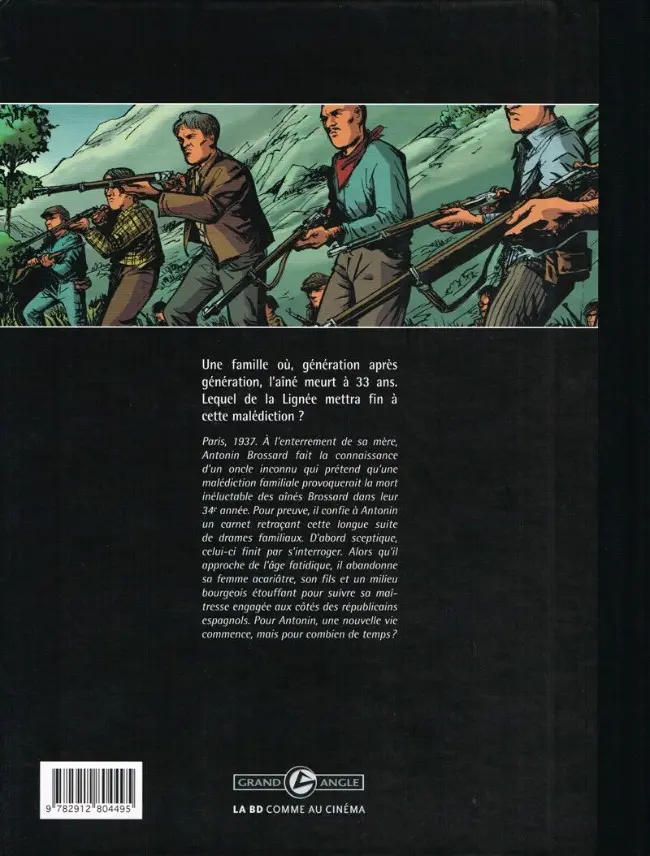 Verso de l'album La Lignée Tome 1 Antonin 1937