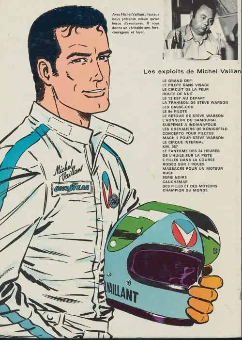 Verso de l'album Michel Vaillant Tome 3 Le circuit de la peur