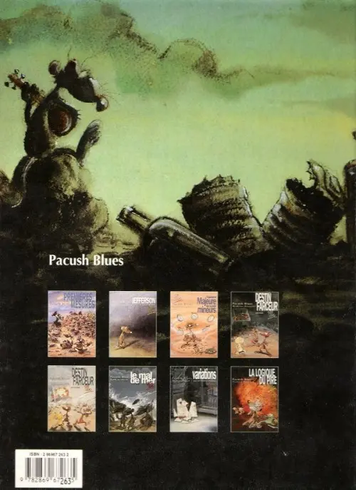 Verso de l'album Pacush Blues Tome 6 Sixte mineure : Le mal de mer