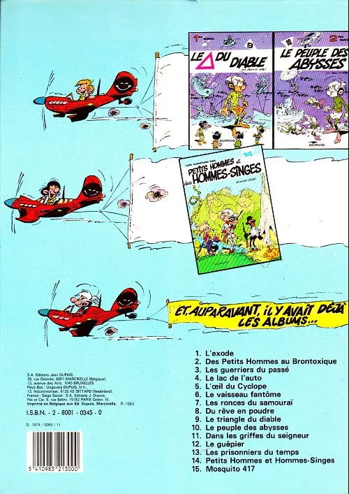 Verso de l'album Les Petits hommes Tome 1 L'exode