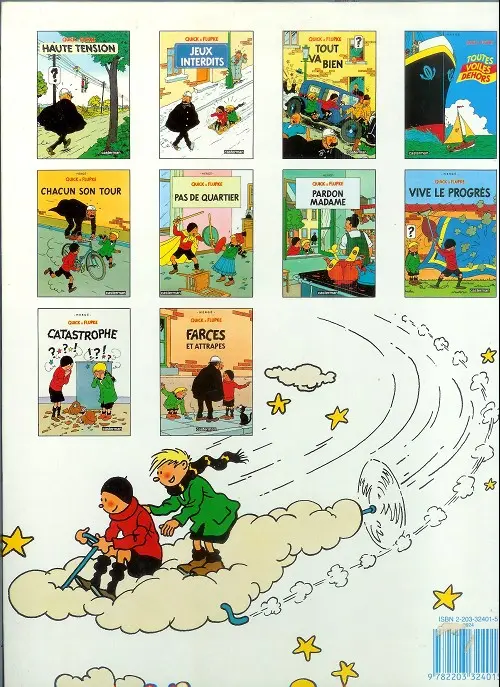 Verso de l'album Quick et Flupke - Gamins de Bruxelles Tome 2 Jeux interdits