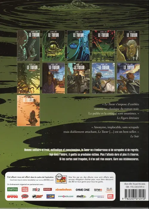 Verso de l'album Le Tueur Tome 1 Long feu