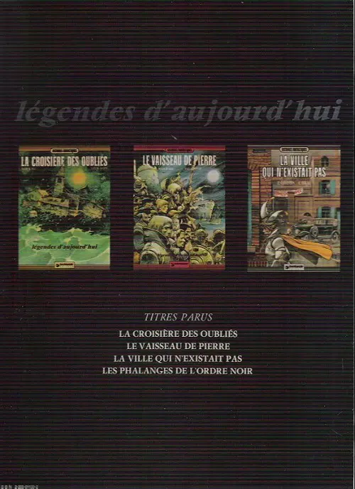 Verso de l'album La Ville qui n'existait pas