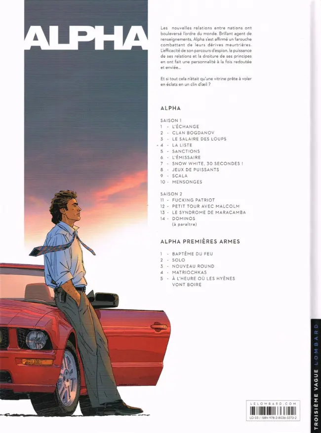 Verso de l'album Alpha Tome 13 Le Syndrome de Maracamba