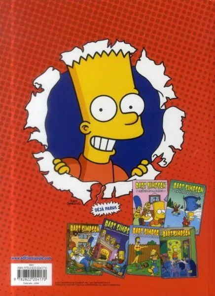 Verso de l'album Bart Simpson Tome 7 Un déj' express