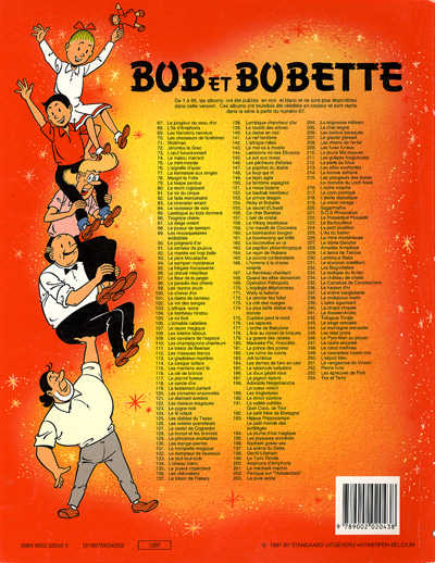 Verso de l'album Bob et Bobette Tome 254 Tex et Terry