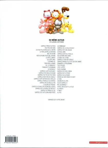 Verso de l'album Garfield Tome 50 Au poil