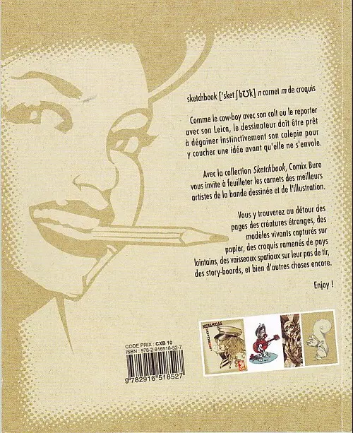Verso de l'album Sketchbook - Comix Buro Sketchbook Keramidas #2