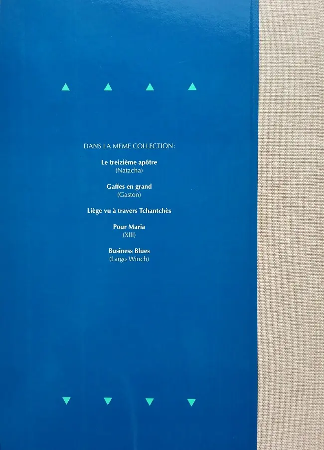 Verso de l'album Largo Winch O.P.A. / Business blues