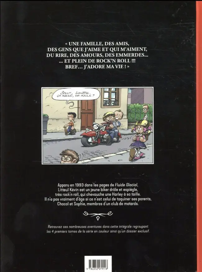Verso de l'album Litteul Kévin Intégrale Ultime Édition Vol. 1 Tomes 1 à 4