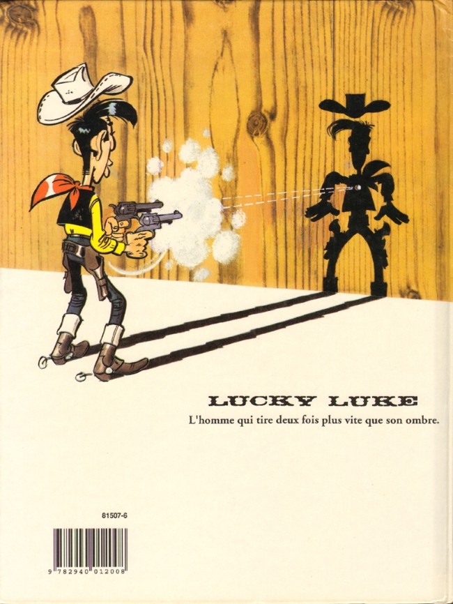 Verso de l'album Lucky Luke Tome 60 L'amnésie des Dalton