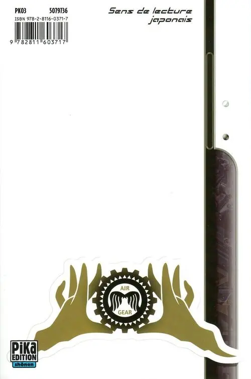 Verso de l'album Air gear 24