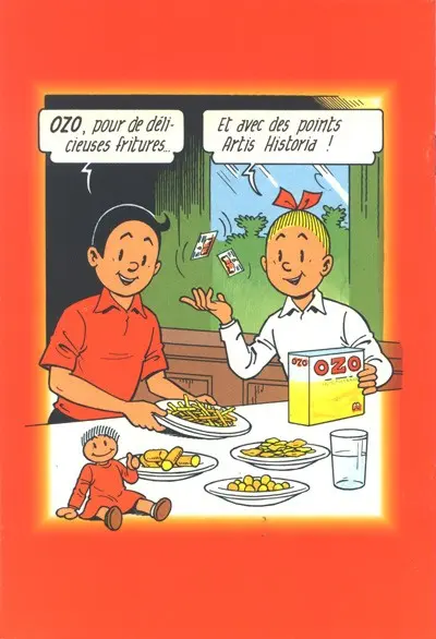 Verso de l'album Bob et Bobette (Publicitaire) La frite en or