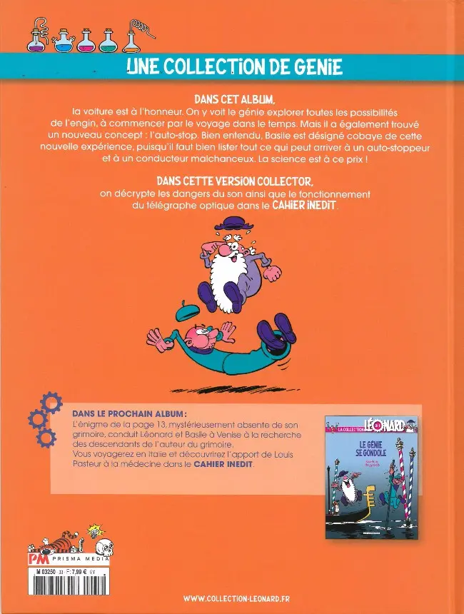 Verso de l'album La Collection Léonard Tome 33 Génie du stop
