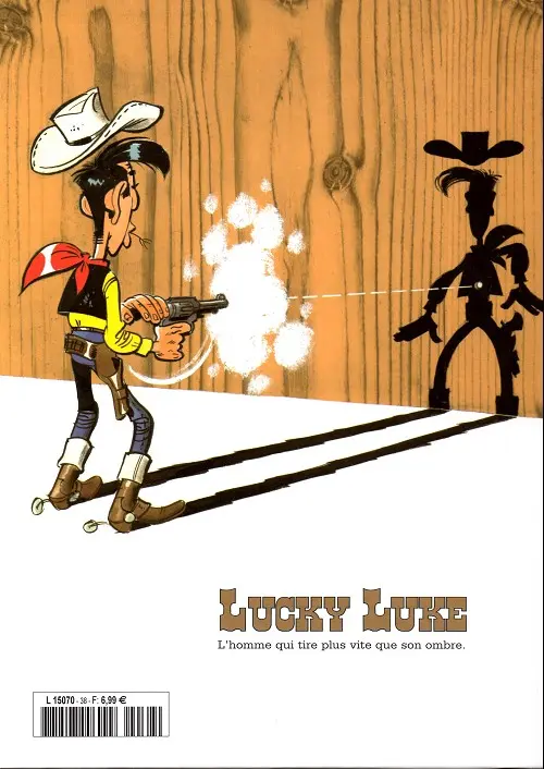 Verso de l'album Lucky Luke La collection Tome 38 Alerte aux Pieds-bleus