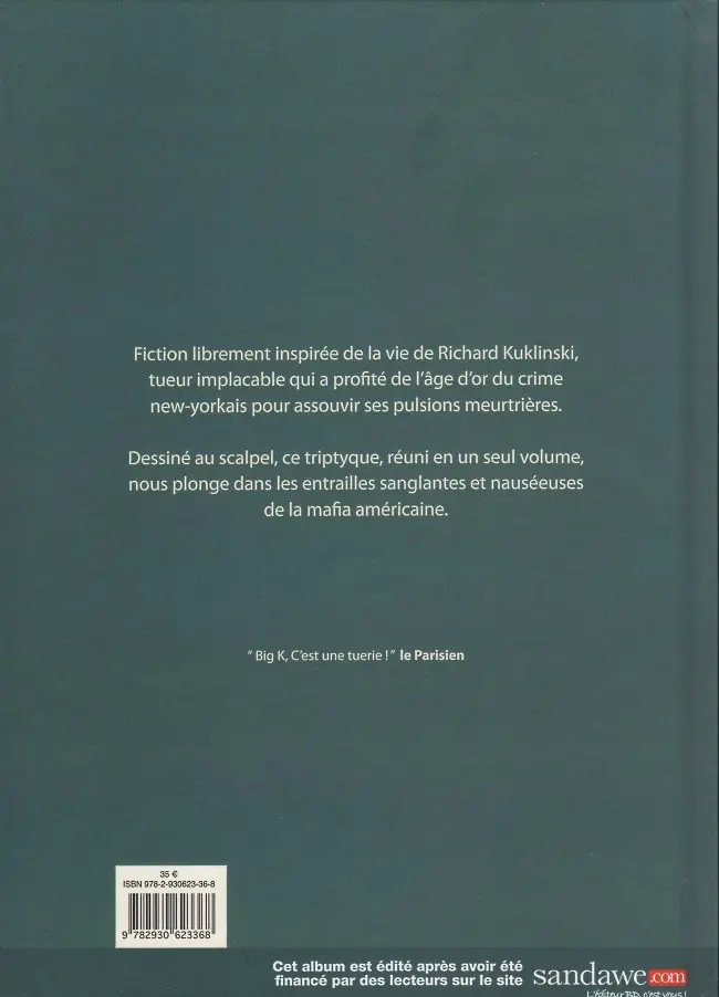 Verso de l'album Big K L'intégrale