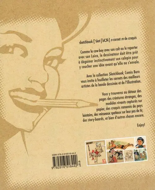 Verso de l'album Sketchbook - Comix Buro Sketchbook Meynet