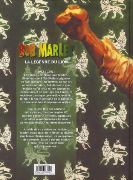 Verso de l'album Bob Marley La légende du lion