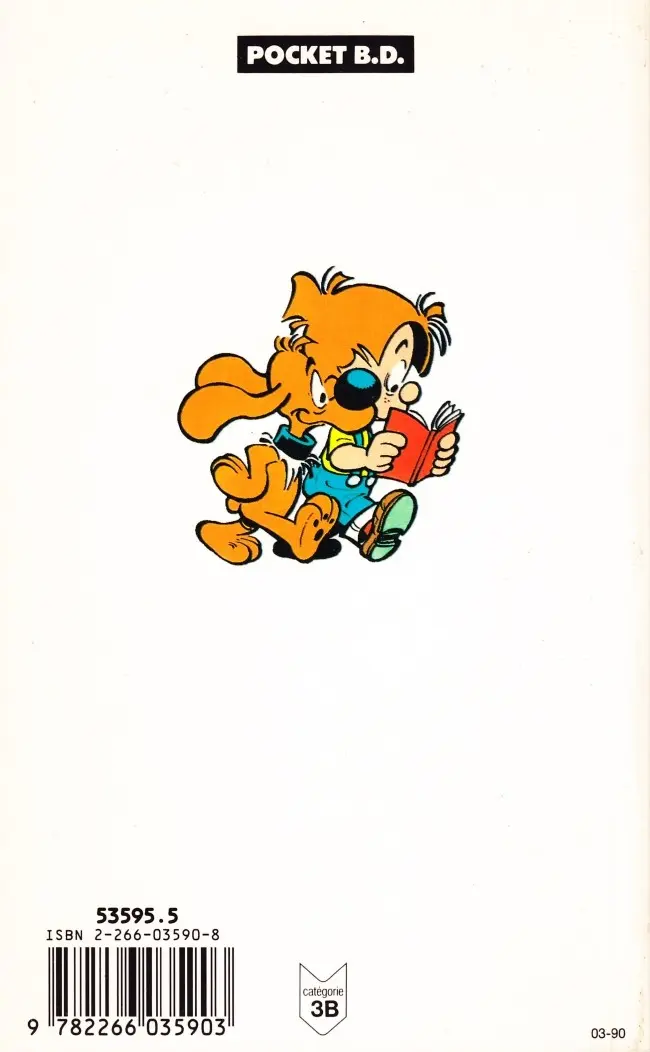 Verso de l'album Gags de Boule & Bill N° 4