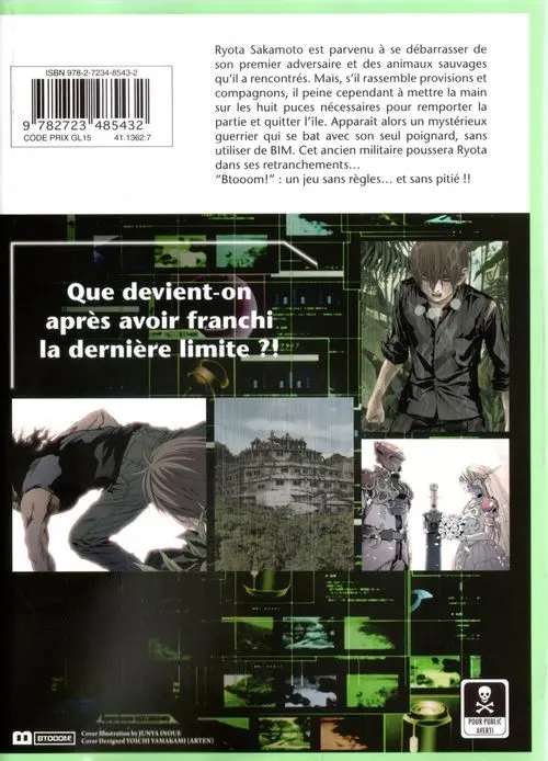 Verso de l'album Btooom ! 04