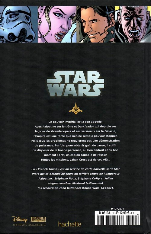 Verso de l'album Star Wars - Légendes - La Collection Tome 39 Agent de l'Empire - I. Projet Éclipse