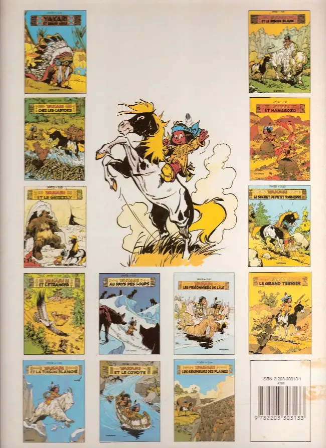 Verso de l'album Yakari Tome 13 Les seigneurs des plaines