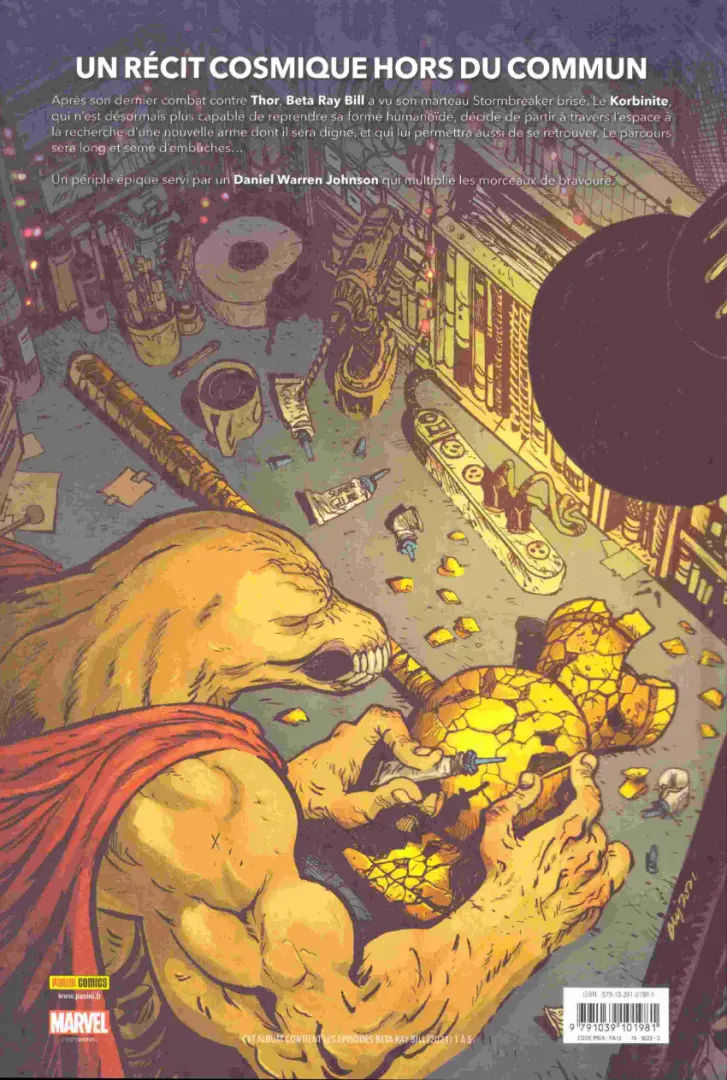 Verso de l'album Beta Ray Bill Étoile d'argent