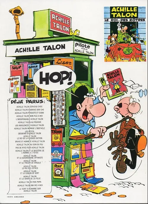 Verso de l'album Achille Talon Tome 15 Achille talon et le quadrumane optimiste