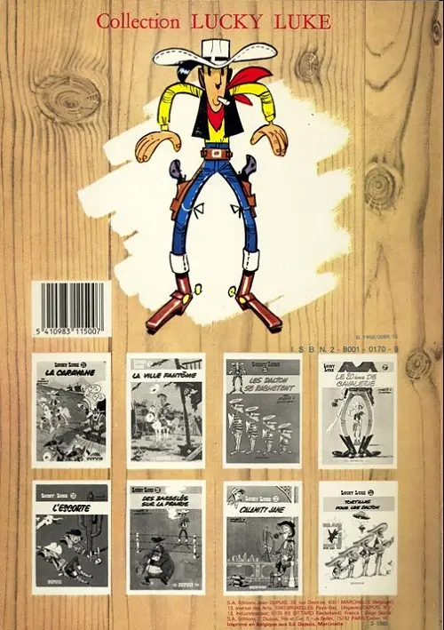 Verso de l'album Lucky Luke Tome 31 Tortillas pour les Dalton
