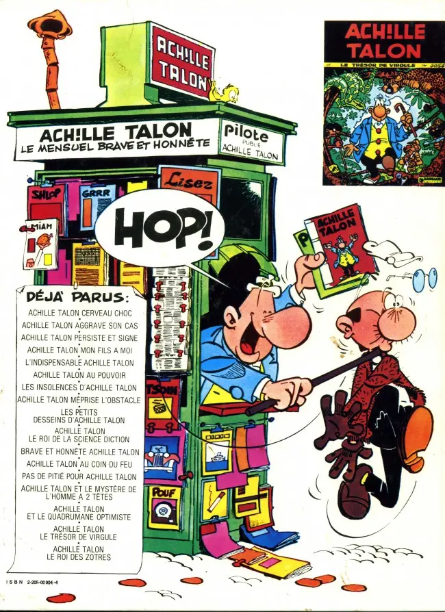 Verso de l'album Achille Talon Tome 12 Achille Talon au coin du feu...