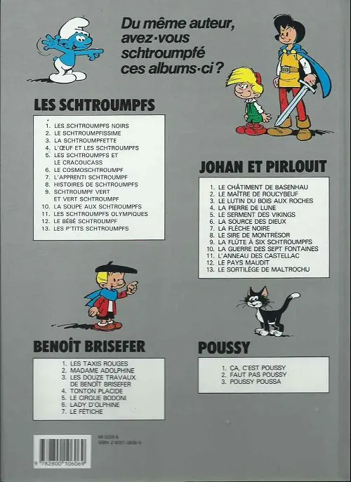 Verso de l'album Benoît Brisefer Tome 7 Le fétiche