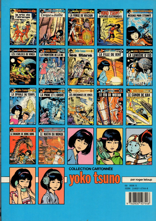 Verso de l'album Yoko Tsuno Tome 11 La spirale du temps