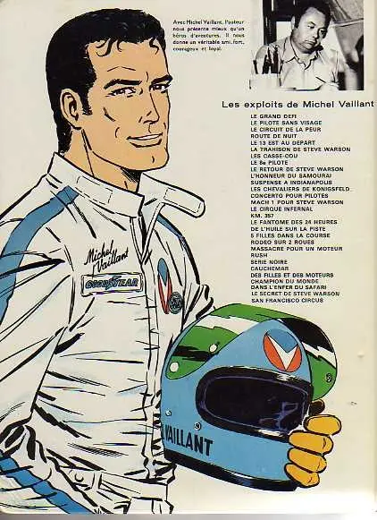 Verso de l'album Michel Vaillant Tome 15 Le cirque infernal