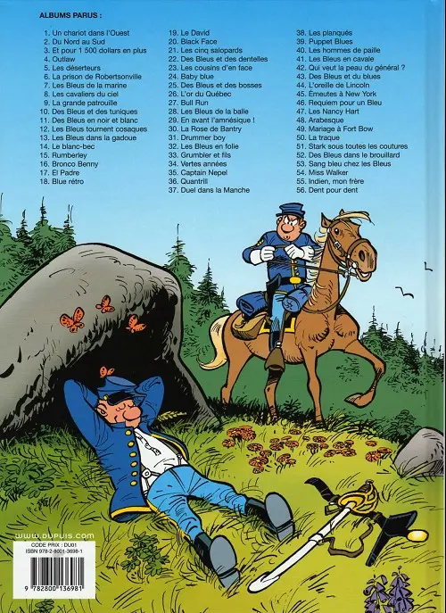 Verso de l'album Les Tuniques Bleues Tome 49 Mariage à Fort Bow