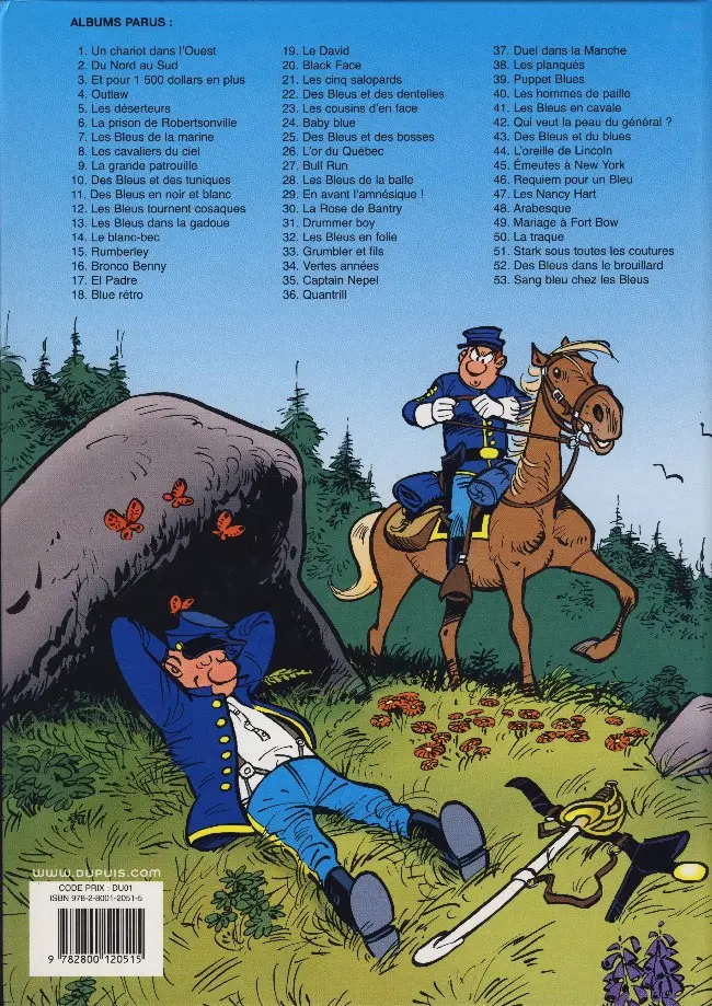 Verso de l'album Les Tuniques Bleues Tome 35 Captain Nepel